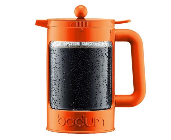 Кофейник для приготовления холодного кофе Ice Bean, 1.5 л, оранжевый, Bodum, фото 1