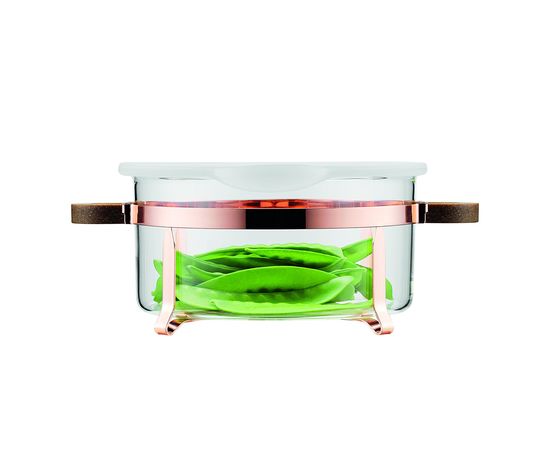 Емкость для хранения Chambord с силиконовой крышкой, 2.5 л, медь, Bodum, фото 1