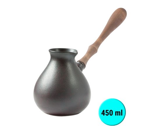 Турка "Амфора" фарфоровая жаропрочная, 450 мл, ручная работа, фото 1