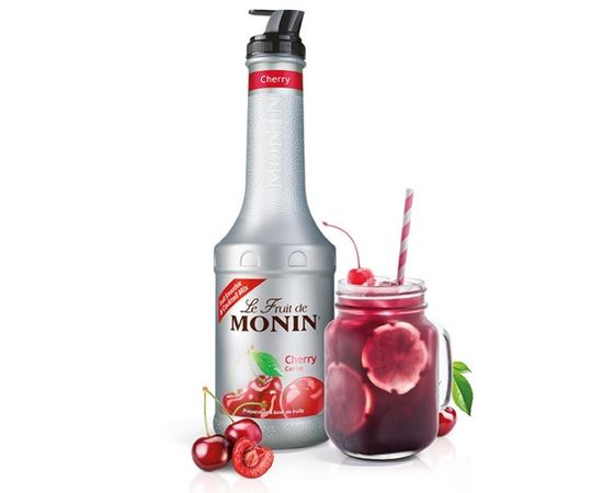 Концентрат на фруктовой основе ”Вишня”, 1 л, d9 см, h32 см, пластик, Monin, фото 1