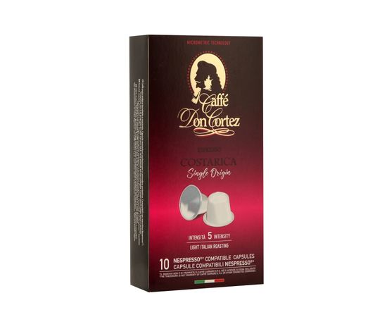 Кофе в капсулах COSTA RICA для кофемашин Nespresso, 10 шт., Don Cortez, фото 1