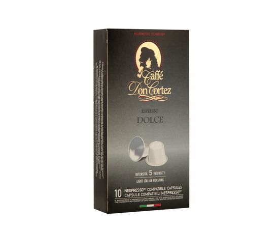 Кофе в капсулах DOLCE для кофемашин Nespresso, 10 шт., Don Cortez, фото 1
