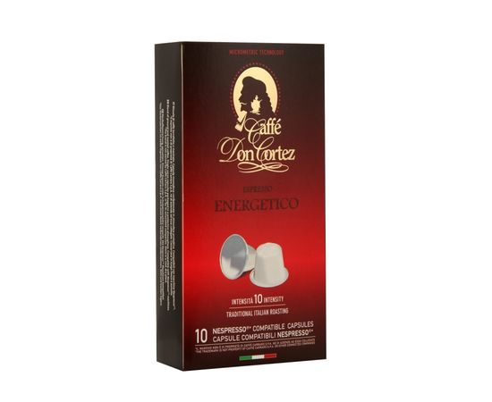 Кофе в капсулах ENERGETICO для кофемашин Nespresso, 10 шт., Don Cortez, фото 1