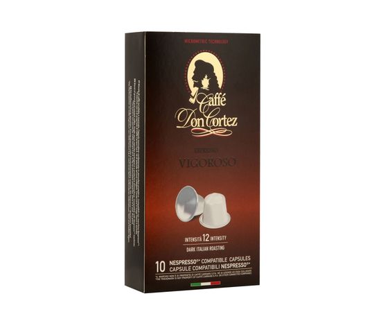 Кофе в капсулах VIGOROSO для кофемашин Nespresso, 10 шт., Don Cortez, фото 1