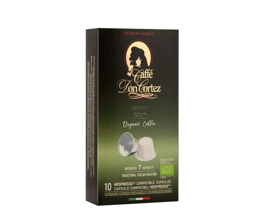 Кофе в капсулах BIO для кофемашин Nespresso, 10 шт., Don Cortez, фото 1