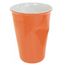 Стаканчик мятый керамический Mondo Ceram, 240 мл, оранжевый, Ceraflame, фото 1