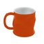 Мятая кружка керамическая, 320 мл, оранжевая, Ceraflame, фото 1